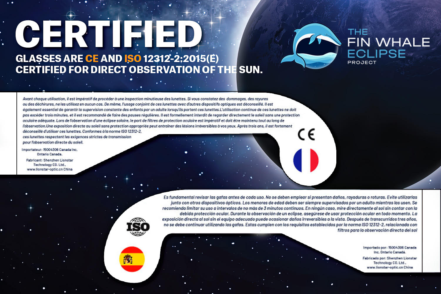 5 pack of Solar Eclipse Glasses (Scroll down for volume discounts)